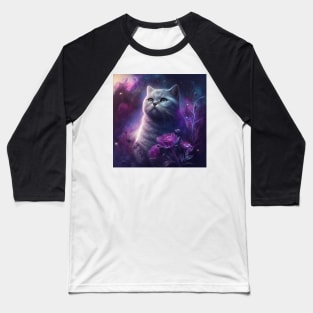 Purple Elegance British Shorthair Baseball T-Shirt